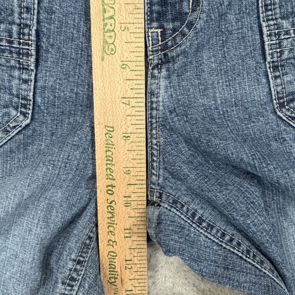 Vintage Hydraulic Jeans Womens 11/12 Wide Leg Capri 90s 2000s Y2K Drawstring - Picture 14 of 16